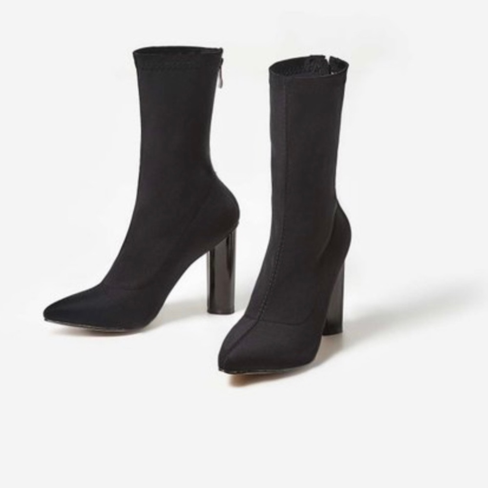 EGO black sock boots brand new w/ box